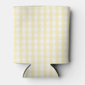 Yellow Pastel Gingham Pattern Grandmillenial  Blikjeskoeler (Voorkant)