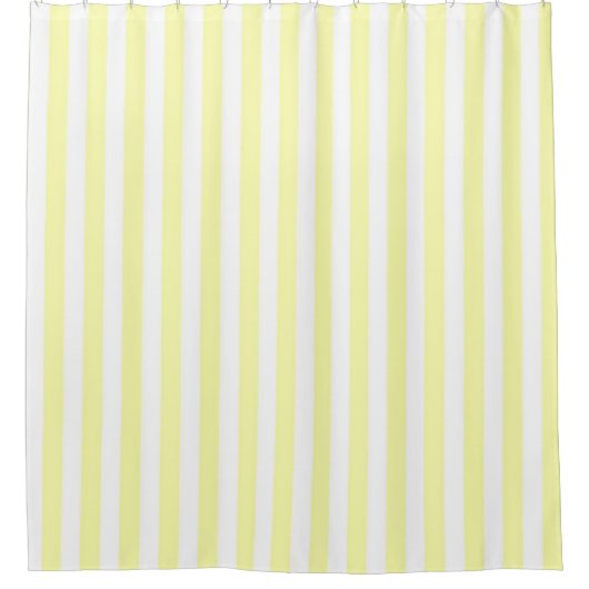 Yellow Pastel Stripes Pattern Modern Geometric Douchegordijn (Voorkant)