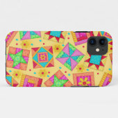 Yellow Patchwork Quilt Art iPhone 5 Hoesje (Achterkant (horizontaal))