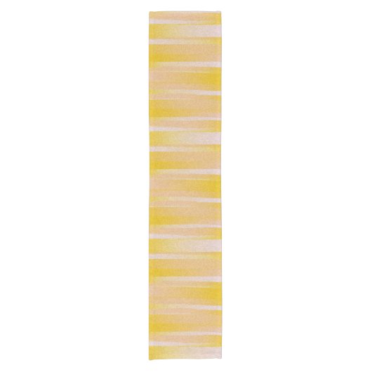 Yellow Pattern Table Runner Korte Tafelloper (Voorkant)
