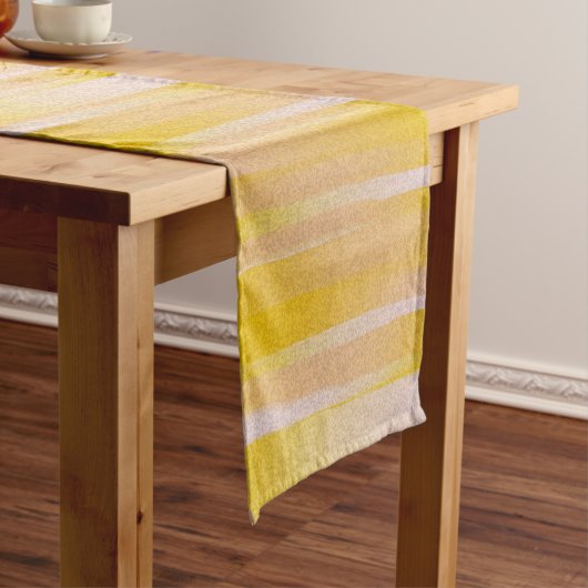 Yellow Pattern Table Runner Korte Tafelloper (Voorbeeld)