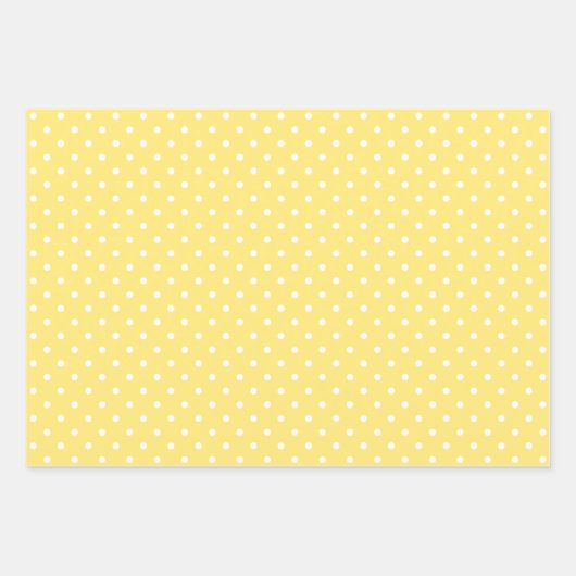 Yellow Patterns Wrapping Paper Sheet Set (Voorkant 2)