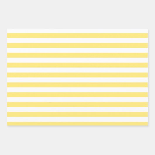 Yellow Patterns Wrapping Paper Sheet Set (Voorkant)