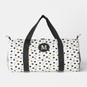 Yellow Paws Botten Ball Dog Foto's & Monogram Plunjezak (Voorkant)