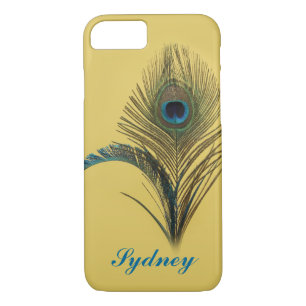 Yellow Peacock iPhone 7 Hoesje