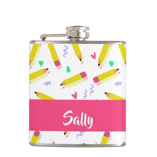 Yellow pencils and scrabbles on white heupfles (Voorkant)