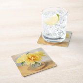 Yellow Peonies - Coasters Kartonnen Onderzetters (Insitu)