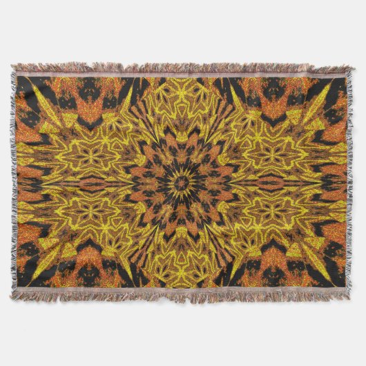 Yellow Peony Deken (Voorkant)