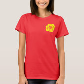Yellow Peony Flower T-shirt (Voorkant)