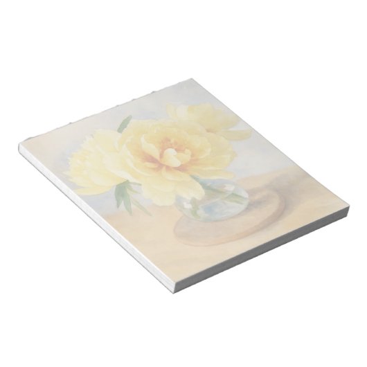 Yellow Peony - Note Pad Notitieblok (Schuin)