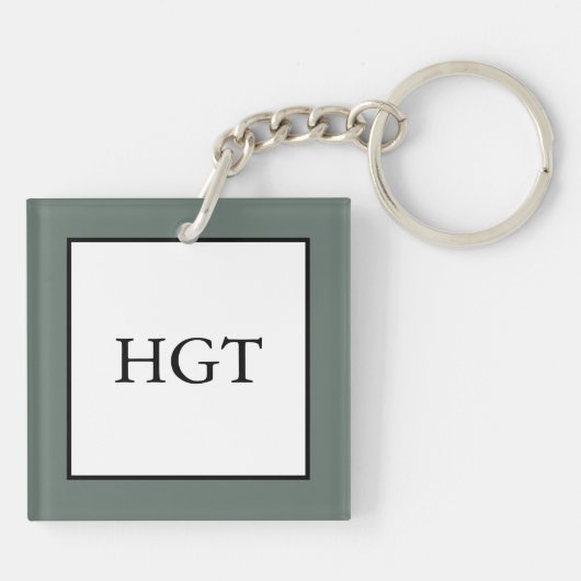 Yellow Peony Stained Glass Sleutelhanger (Achterkant)