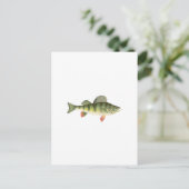 Yellow Perch Art Briefkaart (Staand voorkant)