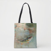 Yellow Perch by S.A. Kilbourne, Vintage Fish Tote Bag (Voorkant)