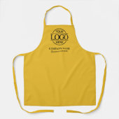 Yellow Personalized Apron with Logo Custom Uniform Schort (Voorkant)