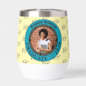 Yellow Photo Modern Graduation Party Gift Tumbler (Achterkant)