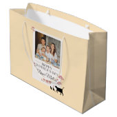 Yellow Photo Moederdag Large Gift Bag Groot Cadeauzakje (Achterkant Gekanteld)