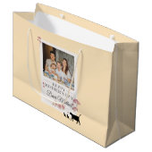 Yellow Photo Moederdag Large Gift Bag Groot Cadeauzakje (Voorkant Gekanteld)