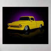 Yellow Pickup Poster (Voorkant)