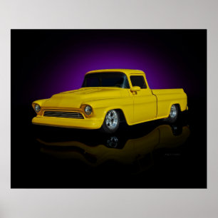 Yellow Pickup Poster