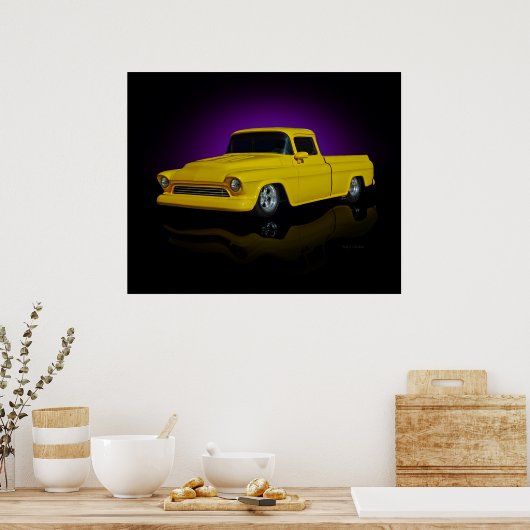 Yellow Pickup Poster (Keuken)
