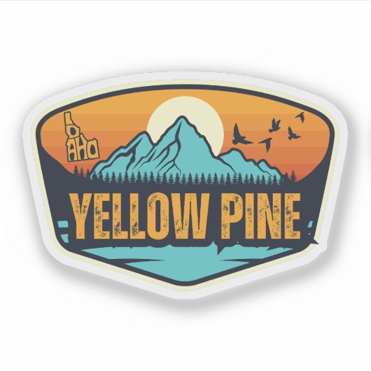 Yellow Pine, Idaho Sticker (Voorkant)