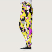 Yellow Pink Black Gray Camouflage Camopatroon Leggings (Links)