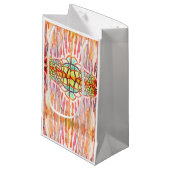 Yellow, Pink, Green Bright Magic Gift Bag Klein Cadeauzakje (Voorkant Gekanteld)