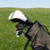 YELLOW Piping Custom Golf Driver Headcover Blank (Insitu)