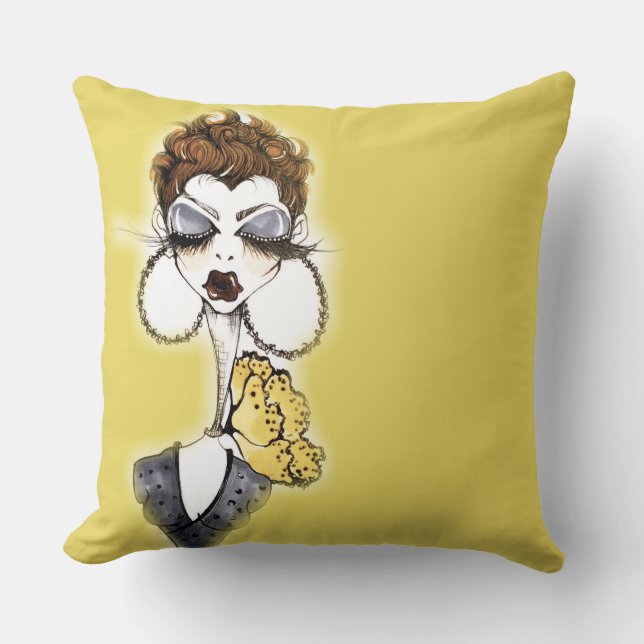 Yellow Pixie Pillow Kussen (Voorkant)