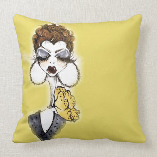 Yellow Pixie Pillow Kussen