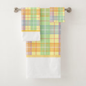 Yellow Plaid  Bad Handdoek (Insitu)
