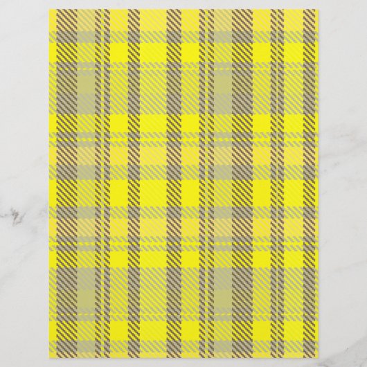 Yellow Plaid Bulk Scrapbook Paper Pages Flyer (Voorkant)