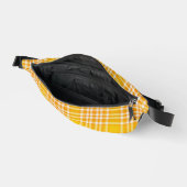 Yellow Plaid Fanny Pack Heuptasje (Open)