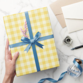 Yellow Plaid - Heldere geruite geschenkverpakking Cadeaupapier