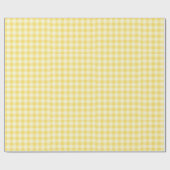 Yellow Plaid - Heldere geruite geschenkverpakking Cadeaupapier (Vlak)