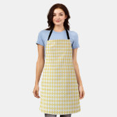 Yellow Plaid Pattern Schort (Gedragen)