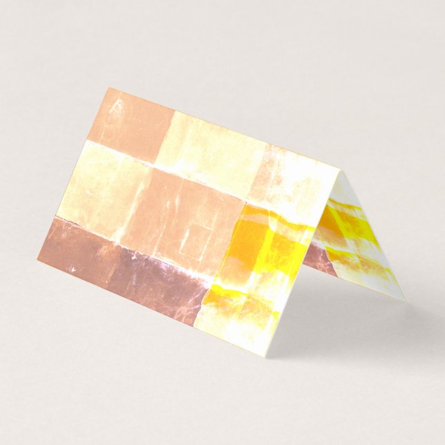 Yellow Plaid Peach Kaart (Voorkant)