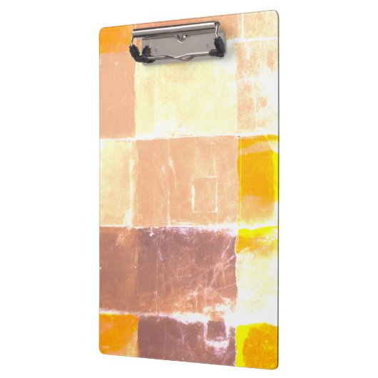 Yellow Plaid Peach Klembord (Links)