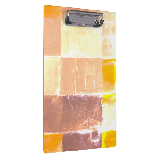 Yellow Plaid Peach Klembord (Rechts)