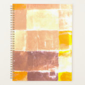 Yellow Plaid Peach Planner (Voorkant)