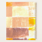 Yellow Plaid Peach Planner (Achterkant)