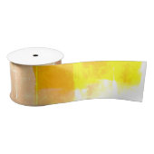 Yellow Plaid Peach Satijnen Lint (Spoel)