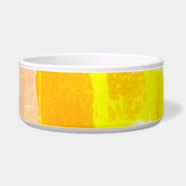 Yellow Plaid Peach Voerbakje