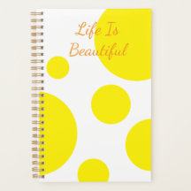 Yellow Planner Circle Life is prachtig