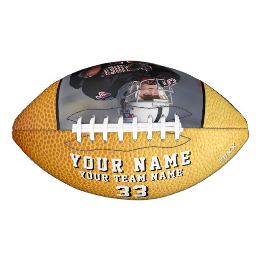 Yellow Player Name Number Team foto American Football (Voorkant)