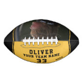 Yellow Player Name Number Team foto American Football (Voorkant)