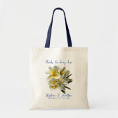 Yellow Plumeria Flowers Weddenschap Welkom Tote Bag (Voorkant)