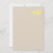 Yellow Plumeria Frangipani Tropical Beach Wedding Kaart (Achterkant)