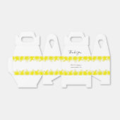 Yellow Plumeria Frangipani Wedding Bedankdoosjes (Uitgevouwen)