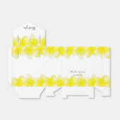 Yellow Plumeria Frangipani Wedding Bedankdoosjes (Uitgevouwen)